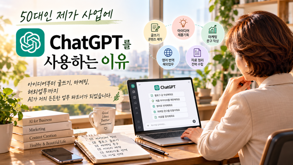 50대인 제가 사업에 ChatGPT를 사용하는 이유