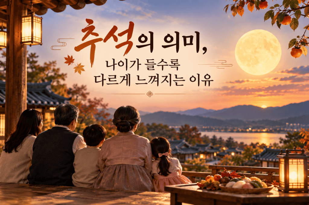 나이가 들수록 추석의 의미가 달라지는 이유